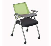 Sedia pieghevole portatile da allenamento con tavolo mobile studente conferenza sala riunioni mobili 6 colori disponibili verde stile 3 ideale per istruzione ed eventi