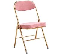 Sedia pieghevole portatile di lusso in velluto felpato, comoda sedia da ricevimento con cuscino sedia da salotto per interni, capacità di peso 130 kg, elegante seduta per la casa