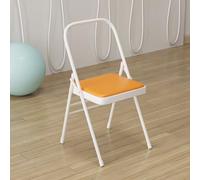 Sedia pieghevole portatile in metallo, design leggero, schienale rinforzato, perfetta per giardino, campeggio, attività all'aperto, facile da trasportare, durevole ed elegante.