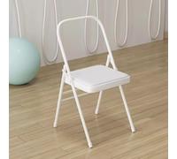 Sedia pieghevole portatile in metallo, design rinforzato, senza schienale, perfetta per giardino, campeggio, attività all'aperto, leggera e resistente, facile da trasportare