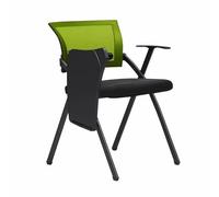 Sedia pieghevole portatile per allenamento con lavagna e tavolo, ideale per conferenze e ufficio, colore: verde