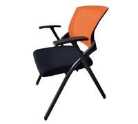 Sedia pieghevole portatile per allenamento con tavoletta da scrittura, sedia da conferenza, per riunioni e lezioni (grigio, 56 x 55 x 85 cm), soluzione di seduta leggera e versatile