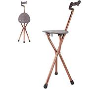 Sedia pieghevole portatile per bastoni da passeggio, sgabello leggero per viaggi, campeggio, pesca e giardino, sedile resistente per anziani e anziani