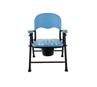 Sedia pieghevole portatile per doccia e WC per anziani, sedile antiscivolo rinforzato, capacità di carico 158 kg, ideale per la cura degli anziani e per uso in bagno