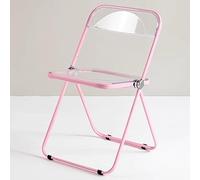 Sedia pieghevole portatile per il trucco, comoda sedia rossa per negozi di abbigliamento, uso esterno/interno, ideale per il tempo libero e la scrivania del computer, salvaspazio e comoda