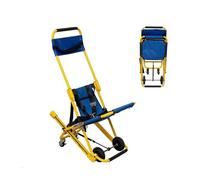 Sedia pieghevole portatile per scale per evacuazione di emergenza, assistita di sollevamento manuale per disabili e anziani, supporta fino a 158,8 kg, con fibbie a sgancio rapido