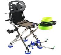 Sedia pieghevole resistente da 150 kg, reclinabile a 180°, schienale alto con rivestimento impermeabile Oxford 600D e telaio antiruggine, sedile per tutti i terreni per pesca/campeggio/gite costiere