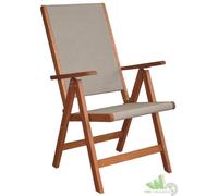 SEDIA PIEGHEVOLE RICHIUDIBILE LEGNO MERANTI 58x61xH103 CM GIARDINO POLTRONA