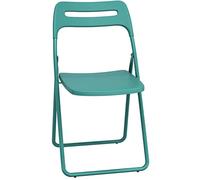 Sedia pieghevole Sedie Richiudibili Da Interno Semplice Sedia Da Conferenza Per Ufficio, Singola Sedia Di Svago Del Giardino, Sedia Pieghevole Portatile Con Maniglia (Color : Blu, S : 42 * 48 * 80cm)