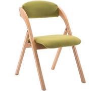 Sedia pieghevole verde chiaro con schienale, robusta seduta imbottita salvaspazio in spugna per il massimo comfort, ideale per il tempo libero e l'uso all'aperto, leggera e portatile