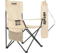 Sedia pieghevole VirtuFit Beige 55x55x90 cm