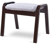 Sedia poggiapiedi in legno massello con seduta in spugna ad alta resilienza, per soggiorno e corridoio, facile da montare e confortevole esperienza di seduta (colore: espresso)