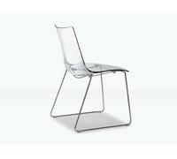 SEDIA POLICARBONATO SCAB DESIGN ZEBRA ANTISHOCK SLITTA CASA RISTORANTI UFFICIO