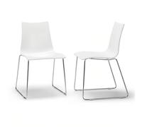 SEDIA POLICARBONATO SCAB DESIGN ZEBRA ANTISHOCK SLITTA CASA RISTORANTI UFFICIO