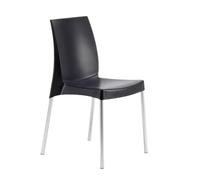 SEDIA BOULEVARD GRAND SOLEIL IMPILABILE SEDUTA OPACA GAMBE IN ALLUMINIO
