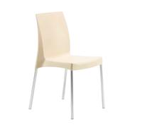 SEDIA BOULEVARD GRAND SOLEIL IMPILABILE SEDUTA OPACA GAMBE IN ALLUMINIO