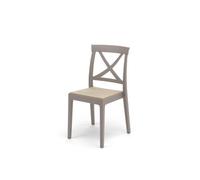 Sedia polipropilene impilabile per interno ed esterno ARTEMIDE tortora Set da 2