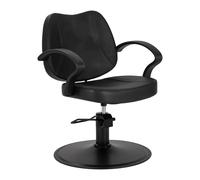 Sedia Poltrona da Taglio Hair System S20 per Salone Parrucchiere Barbiere Nero