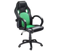 Sedia Poltrona Da Ufficio Direzionale Ruote Girevoli Sportiva Racer Gaming Verde