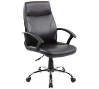 Sedia Poltrona Direzionale da Ufficio in Similpelle Tosini Richmond Nera