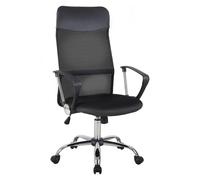 Sedia Poltrona Direzionale da Ufficio in Tessuto Nera