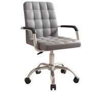 Sedia/Poltrona Gaming Ergonomica, Comoda Sedia da Lavoro Retrò con Schienale, Girevole A 360 Gradi con Braccioli, Telaio Allargato A Cinque Artigli, per Camera da Letto, Studenti, Sala Studio(Brown)
