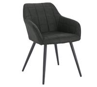 Sedia poltrona in velluto con piedi acciaio color oro - Vari colori