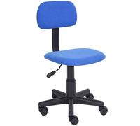 Sedia Poltrona Operativa con 5 ruote Ufficio Cameretta Stanzetta in Tessuto Blu