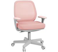Sedia Poltrona Operativa da Ufficio 55x48x82,5-94,5 cm Tessuto a rete Rosa
