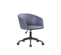 Sedia Poltrona Operativa da Ufficio 57x56x80 cm in PVC Grigio