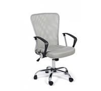 Sedia Poltrona Operativa da Ufficio in Tessuto a Rete Brisbane Grigia