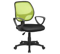 Sedia Poltrona Operativa da Ufficio in Tessuto e Rete Tosini Atlanta Verde/Nero