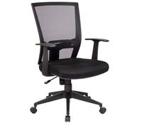 Sedia Poltrona Operativa da Ufficio in Tessuto e Rete Tosini New Orleans Nero