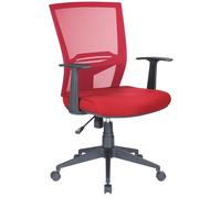 Sedia Poltrona Operativa da Ufficio in Tessuto e Rete Tosini New Orleans Rosso