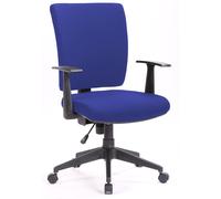 Sedia Poltrona Operativa da Ufficio in Tessuto Tosini New Orleans Blu