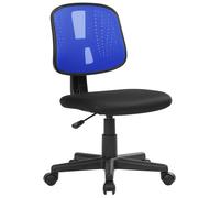 Sedia Poltrona Operativa da Ufficio in Tessuto Tosini Seattle Blu e Nera