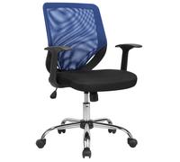 Sedia Poltrona Operativa da Ufficio in Tessuto Tosini Tucson Blu e Nera