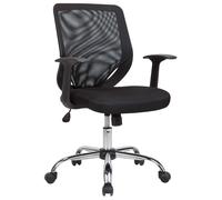 Sedia Poltrona Operativa da Ufficio in Tessuto Tosini Tucson Nera