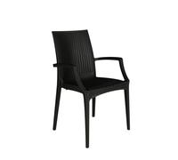 Sedia Poltrona Rattan Bistrot Grand Soleil arredo giardino bar esterno interno
