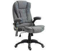 Sedia Poltrona Relax da Ufficio Presidenziale Massaggiante Grigia