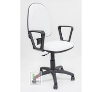 Sedia poltrona ufficio casa girevole ecopelle scrivania operativa made in italy