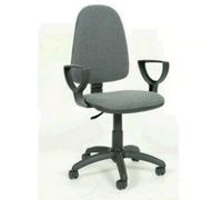 Sedia Poltrona Ufficio Imbottita ergonomica da scrivania girevole grigia