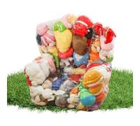 Sedia portaoggetti trasparente per Doudous Organizzatore pieghevole per | Pouf Organizzatore Di Peluche Per Adolescenti Adulti Casa Soggiorno Camera Da Letto Spazio Giochi Camera Del Bambino