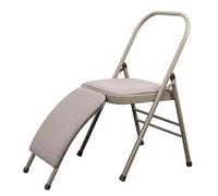 Sedia PRO YOGA Pieghevole, Sedia Equilibrata Da Yoga Per Flessibilità E Formazione Per La Forza, Poltrona Ausiliaria Multifunzione Iyengar Yoga, Struttura A Doppio Fascio, Rivestimenti Antiscivolo,H