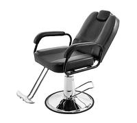 Sedia professionale da barbiere reclinabile con pompa idraulica resistente per salone e spa, supporta fino a 181,4 kg, design ergonomico per il massimo comfort