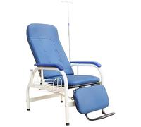 Sedia reclinabile con cestino portaoggetti laterale, telaio in acciaio resistente, per laboratori, cliniche e lobby aziendali