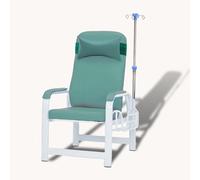 Sedia reclinabile medica per prelievo di sangue con bracciolo regolabile e supporto per palo IV, seduta imbottita morbida per il comfort in case di cura e cliniche