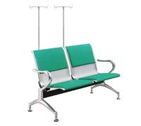 Sedia reclinabile per flebotomia con braccioli e supporto, design ergonomico per sala d'attesa medica e comfort del paziente