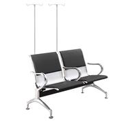 Sedia reclinabile per flebotomia con braccioli e supporto, design ergonomico per sala d'attesa medica e comfort del paziente