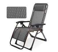 Sedia reclinabile regolabile - Sedia pieghevole portatile per balcone, giardino e pausa pranzo - comoda soluzione per sedersi pigro